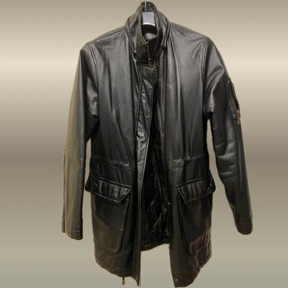 Vintage Sequence Leather Jacket - Picture 2 of 8
